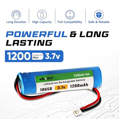 Image of 3.7 V 1200 mAh Rechargeable Batteries Lithium-Ion Battery with XH2.54 /2P Connector for DIY Electronic Products Toys Lighting, Bluetooth Devices (1200mAh XH2.54)