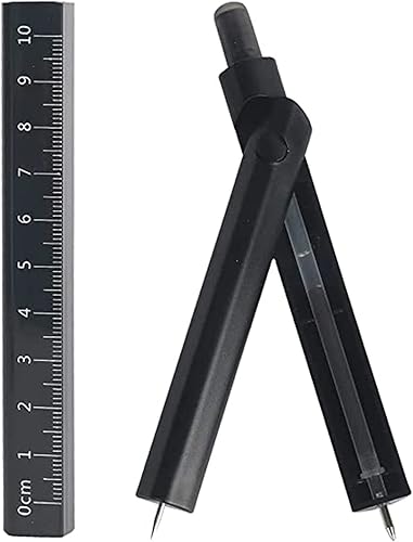 Geometry Compass Pen Multifunción Dibujo Brújula Regla de Brújula portátil para geometría, dibujo, dibujo