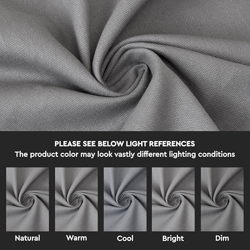 Image of Encasa XO Throw Pillow Covers 12x20 in Set of 2 Grey | No Inserts | Cotton Pillow Covers for Living Room, Bed, Sofa, Couch | Decorative Cushion Covers with Improved Zipper