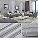 MelunMer Silver Gray Peel and Stick Wallpaper Silk Embossed Self Adhesive Removable Wallpaper Silver Wallpaper Stick and Peel Gray Papel Tapiz Grey Wrapping Paper Shelf Liner Vinyl Film 15.7”×393”