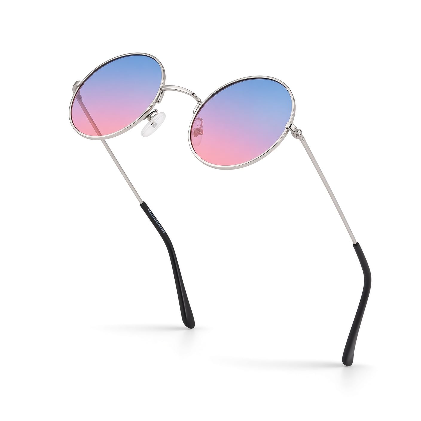 Ultra Adults Retro Round Classic Style Sunglasses For Mens And Women Uv400 - Blue