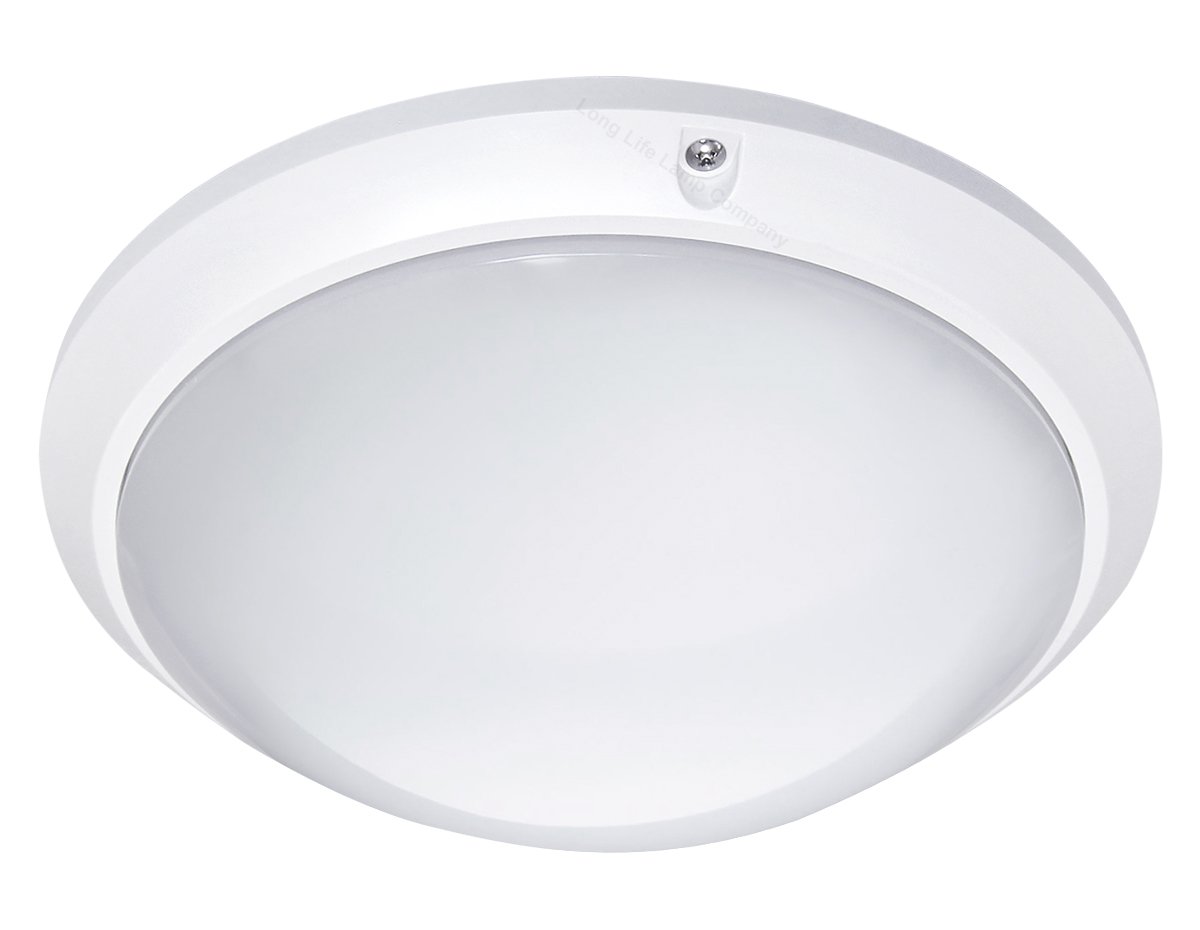 10W Round LED Ceiling Light Flush Mount Bulkhead Light Fitting 6000k Cool White