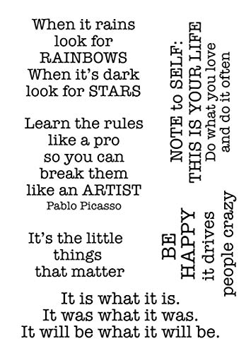 Woodware Craft Collection - Juego de sellos (polímero, 10 x 13,5 cm)