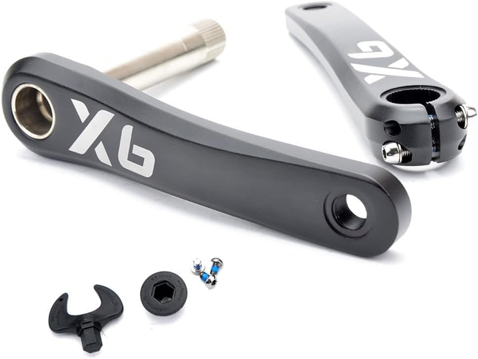 Pédalier de vélo creux en aluminium manivelle 170/175mm transmission robuste