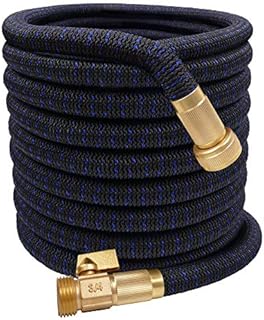 50ft Expandable Garden Hose Lightweight Extra Strength Fabric and 4-Layer Latex Core, 3/4