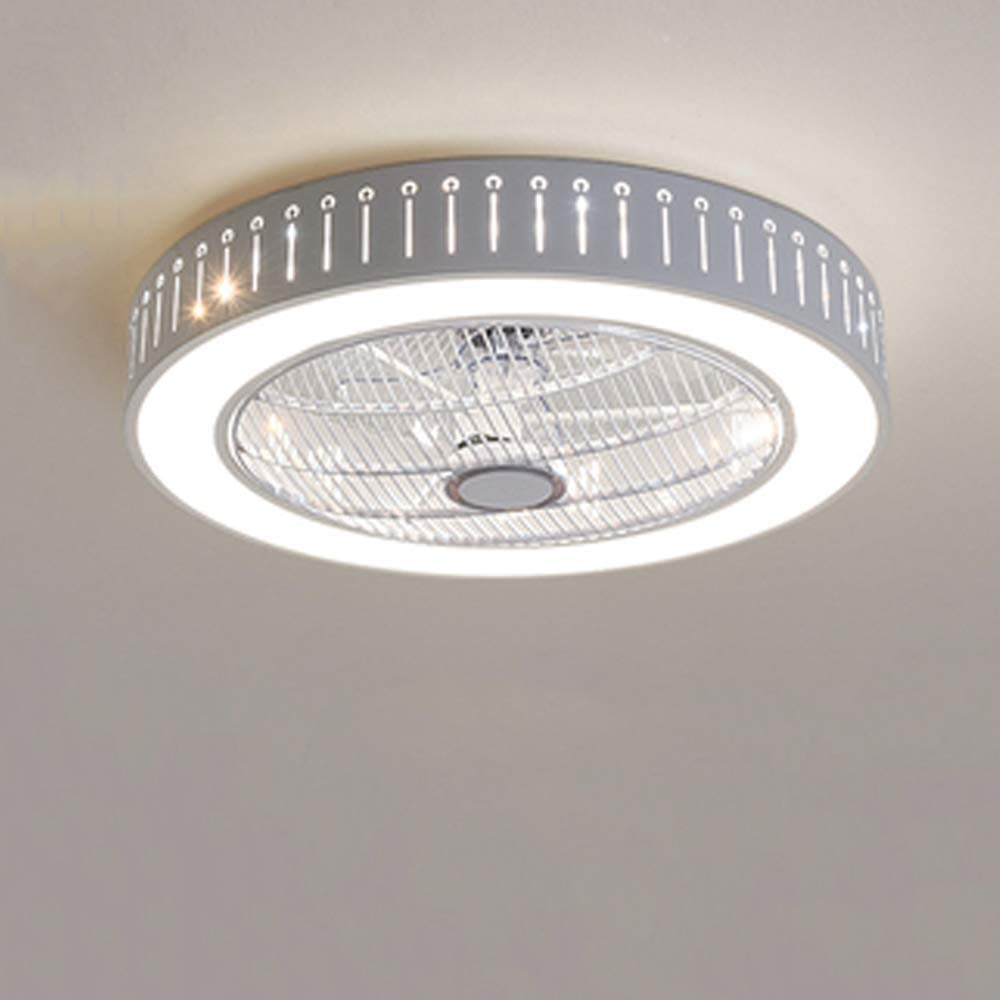 Ventilador de techo silencioso con luz LED potente de 48W regulable a distancia