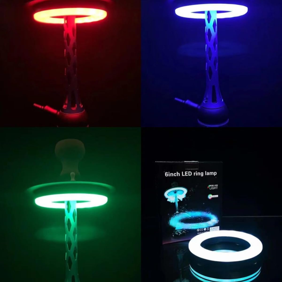 Amazon.co.jp: シーシャ用 LED リングライト 光る 水タバコ 東レ 日本 