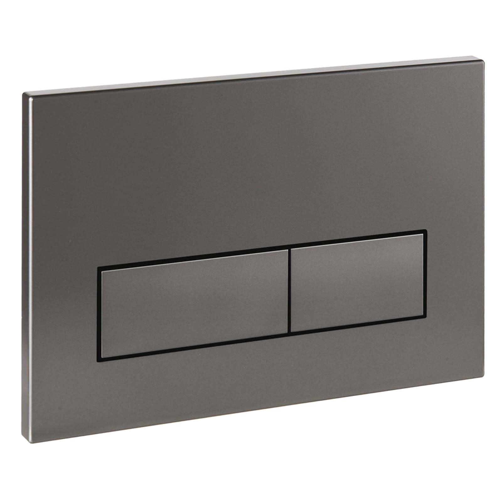 Empyreal Drückerplatte WC Spülkasten Ersatzteile Kompatibel mit Geberit Sigma01,20,30 UP300 & 320 115770115 Betätigungsplatte 2-Mengen-Spülung,Matt (Dunkelgrau)