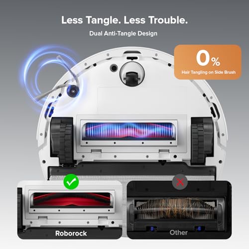 Image of roborock Q10 S5+ Robot Vacuum and Mop, 10,000Pa Suction, Upgraded from Q8 max+, 70 Days Self-Emptying, Obstacle Avoidance, Sonic Mopping, Dual Anti-Tangle Design, Auto Mop Lifting, Ideal for Pet Hair