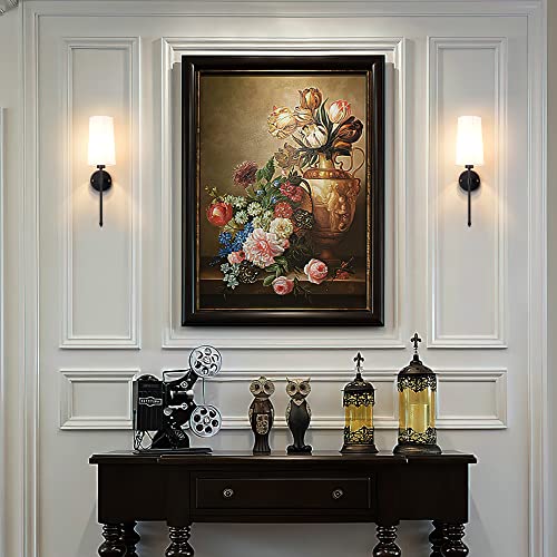 Battery Operated Wall Sconce Light With Remote Control, Dimmable Wall Sconce Set Of 2 With White Fabric Shade, Indoor Wireless Battery Operated Wall Lamp Light For Bedroom Living Room, Bulb Included ( #TOP6