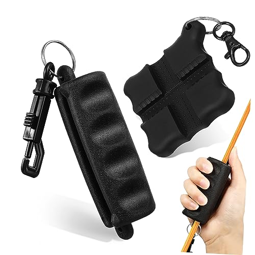 HONMEET Enhance Accuracy 2pcs Rubber Arrow Pullers Keyring Safe Arrow Removal for Compound for Beginners Pros