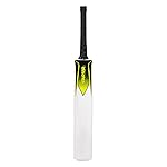 Starter Kashmir Willow Cricket Bat with Half Cane Handle- 13+ Years Kids-Full Size-Yellow & Black