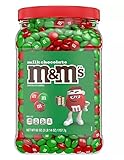 M&M S Bulk Holiday Milk Chocolate Christmas Candy, 62 oz.| MC Happy Holiday card included