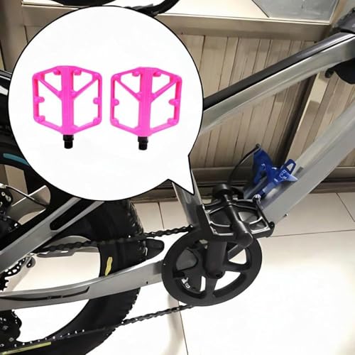 2X Bike Pedals Flat Pedals Nylon Anti Slip Cycling Pedal Bicycle Pedal for Components Maintenance Riding Essentials Repairing4