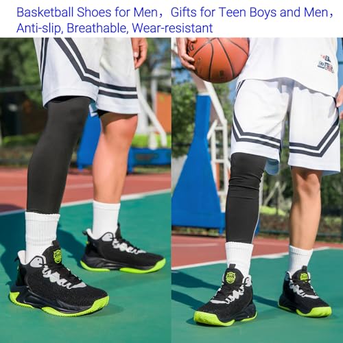 Image of Beita Basketball Shoes for Men High Upper Sneakers Breathable Sports Shoes Anti Slip