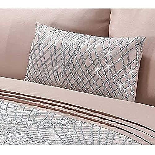 Rapport Sequin Filled Cushion, Blush, 30 x 50cm