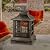 EcoNook 39.5'' H×24.5" W Metal Chiminea Fire Pit, Wood Burning Fire Pits with Grill, Square Chimineas Fireplace with Mesh Spark Screen Doors& Fire Poker, Firepit for Outside, Garden, Yard…