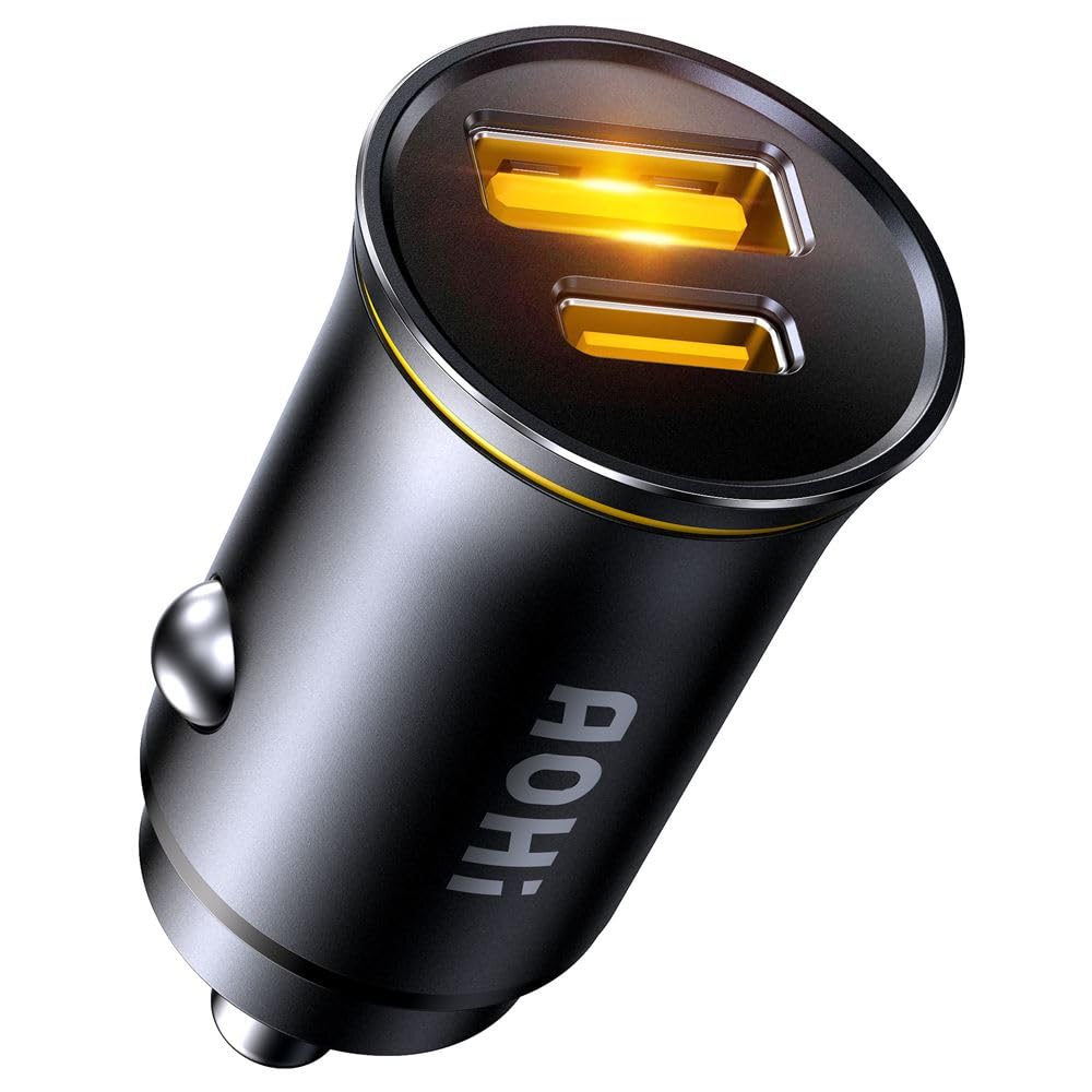 Aohi Superauto Araç İçi Şarjı, 2 Portlu PD 65W Type-C to…