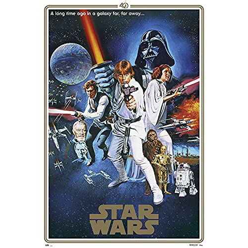 Grupo Erik - Póster Star Wars 40 Aniversario One Sheet B,