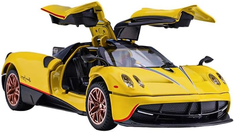 ARNIYAVALA Alloy Collectible Red Pagani Huayra Dinastia Toy Vehicle Pull Back Die-Cast Car Model with Lights and Sounds (Yellow) (B0D57255DY) Amazon Price History, Amazon Price Tracker