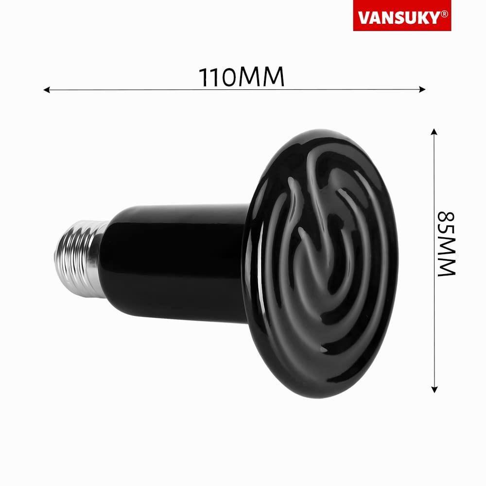 Emisor de Calor Cerámico 200W sin Luz para Reptiles – Lámpara Infrarroja de Calefacción Resistente al Agua para Terrarios, Vivarios, Perros, Gatos y Anfibios — view 10