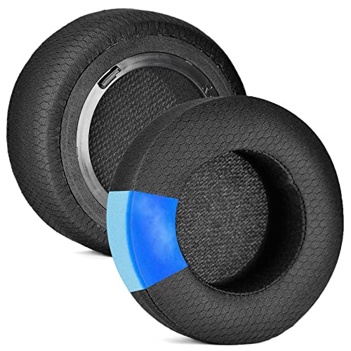 Replacement Earpads Corsair virtuoso ear cups,Earpads for earphones,Ear Pads Cups for Corsair Virtuoso RGB Wireless SE Gaming Headset (Cooling Black soccer net)