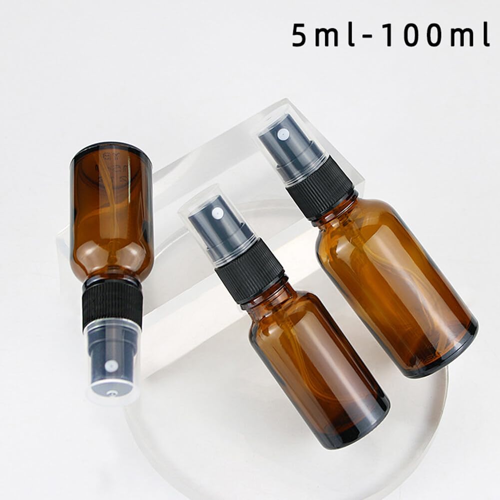 Lot De 3 Flacons Pulvérisateurs En Verre Ambré 480 Ml | Pour Huiles Essentielles, Soins Plantes, Nettoyage, Avec Buses Et Entonnoir