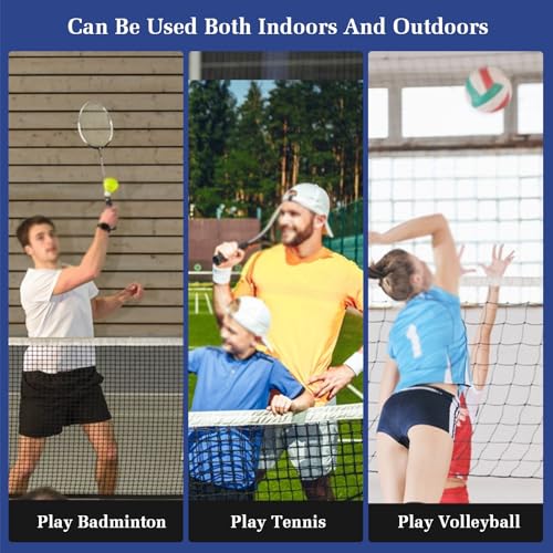 Supporto Portatile per Rete da Tennis con Mazza da pallavolo - Perfetto per allenamenti e attività Sportive Indoor/Outdoor, Leggero e Facile da Montare.