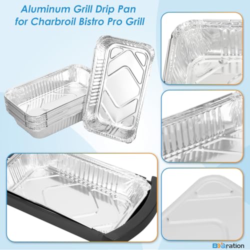 Image of 20-Pack Aluminum Disposable Drip Pan for Charbroil Bistro Pro Grill