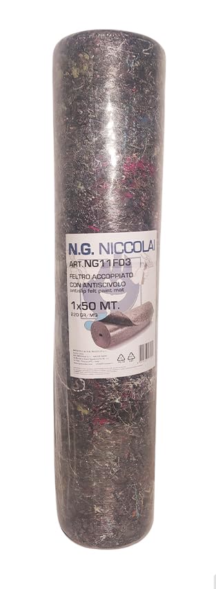 NG NICCOLAI FELTRO MULTIUSO ACCOPPIATO ANTISCIVOLO E ASSORBENTE PER PROTEZIONE PAVIMENTI (1X50)