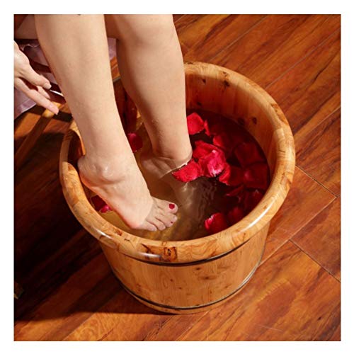 Spa de pies en tonel de madera para remojo y pedicura miniatura 4