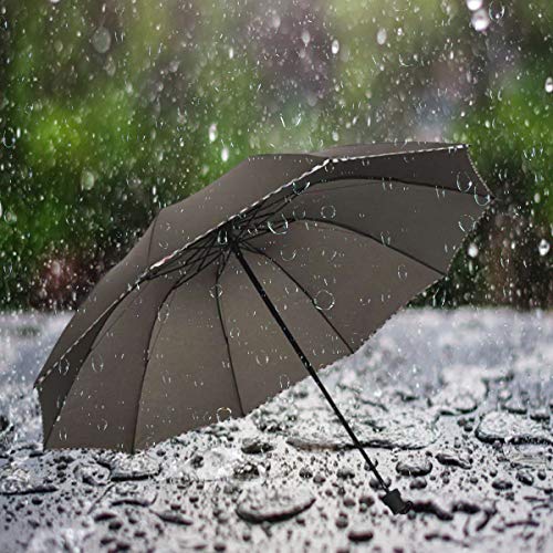 Image of KEKEMI 3 Fold Plain Pipine Umbrella for Men & Women
