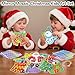 iGetooy 10 Sets DIY Mosaic Stickers for Kids, Christmas Art Craft Kit with 720+ Stickers, Travel Toys for Kids, Christmas Gifts for Girls and Boys 3-8 Year Olds