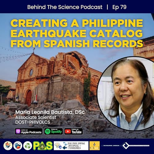 Ep79 - Creating a Philippine earthquake catalog from the Spanish records Podcast Por arte de portada