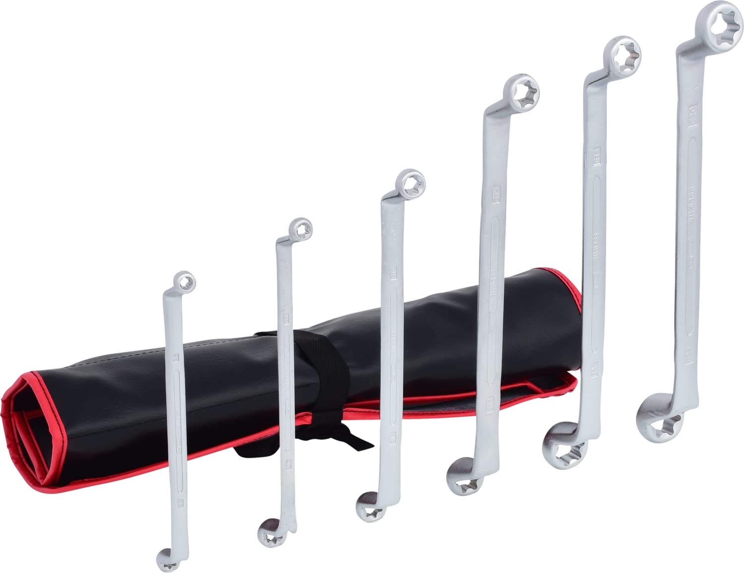 KS Tools 911.0360 Zest podw kluczy oczk d. profilu Torx-E, zagietych, 6-szt, E6xE8-E20xE24
