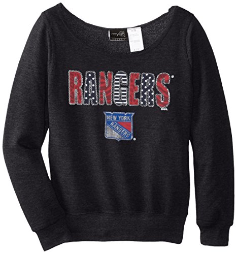 Outerstuff NHL New York Rangers Patterned Wide Neck Fleece