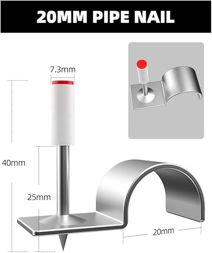 Miniatura 8 de Herramienta de fijación de pared de uñas para pared de cemento herramienta manual de clavos de acero pistola de clavos de hormigón mini máquina de