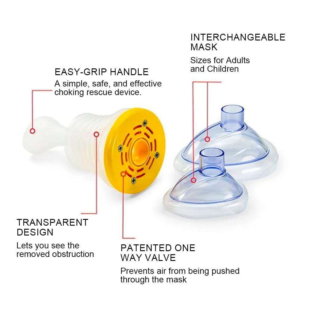 Alexa Anti-Choking device for children and adults-first aid for the use of anti-choking rescue toilet-home, school, office and travel Alexa Anti-Choking device for children and adults-first aid for the use of anti-choking rescue toilet-home, school, office and travel