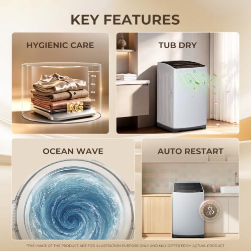 Image of Haier 7 Kg 5 Star Fully Automatic Top Load Washing Machine with Oceanus Wave Drum, Magic Filter, 8 Wash Programs (HWM70-AEN, Moonlight Silver, Stainless Steel Drum, 15 Mins Quick Wash)