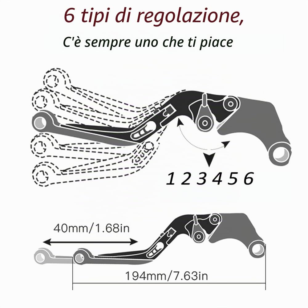 Z750 Moto CNC Leve Freno e Frizione Set Regolabile Leves per Kawasaki Z750 Z 750 2007 2008 2009 2010 2011 2012 2013-Nero
