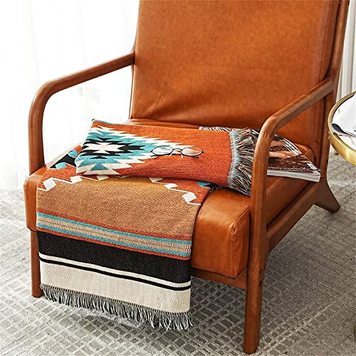 Lqprom Southwest Throw Blankets Aztec Navajo Throws And Blankets Reversible Multi-Function For Couch Chair Sofa Bed Outdoor Beach Travel 63"X87" #TOP5