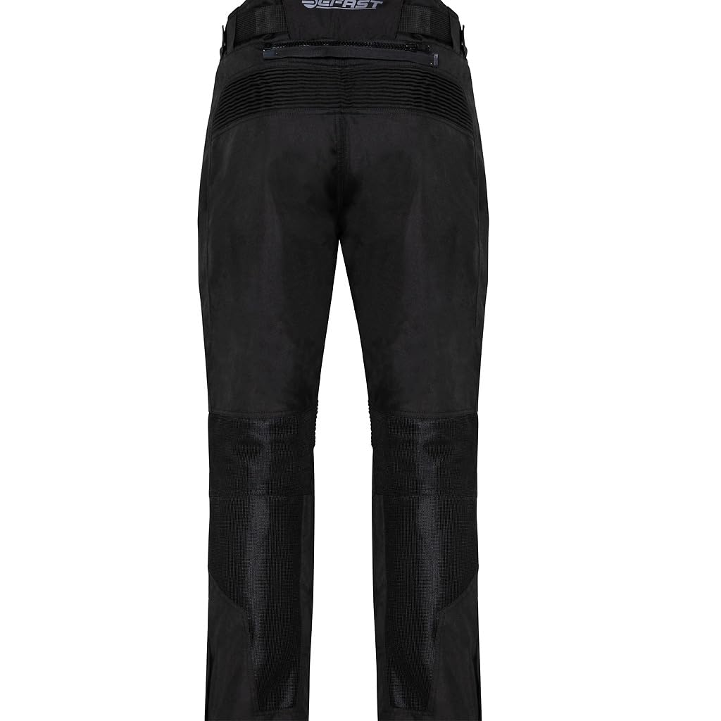 Pantaloni Moto Estivi da Uomo Freezer Pant, con Tessuto Traspirante e Traforato, Nero o Grigio