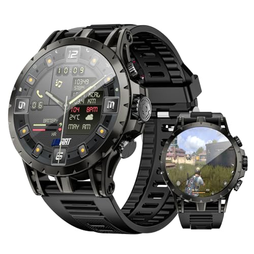 LOKMAT 4G SIM Card Smart Watch, 1.508'' AMOLED Screen 3GB+32GB Android 8.1 Smartwatch for Men Women, Fitness Activity Tracker Watch with Rotating Camera WiFi GPS