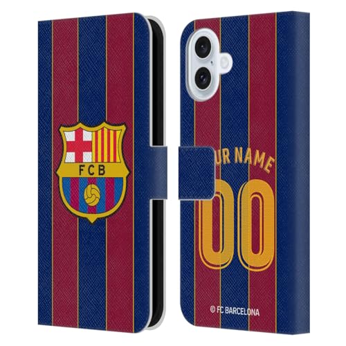 Étui iPhone 16 Plus FC Barcelona - Protégez votre téléphone au stade avec cette coque en cuir