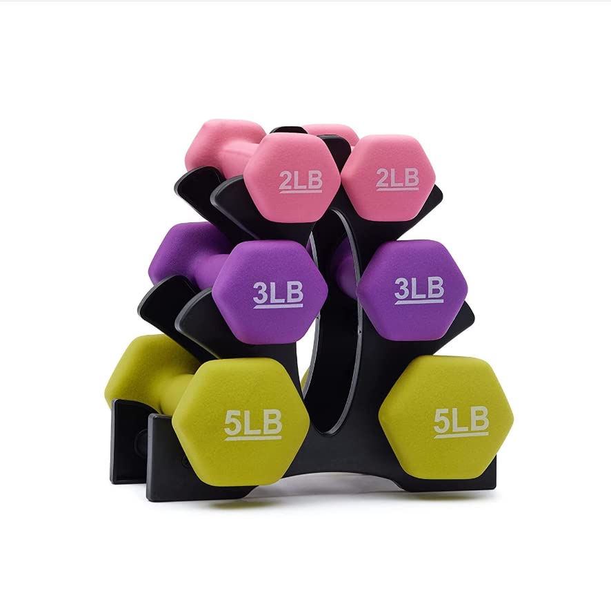 See full amazon price history chart for KAKSS Supreme Quality Neoprene Dumbbell Set of 6pc Dumbbells with Stand, Multicolor KAKSS Supreme Quality Neoprene Dumbbell Set of 6pc Dumbbells with Stand, Multicolor (B0BS3J6TDC) Amazon Price History, Amazon Price Tracker