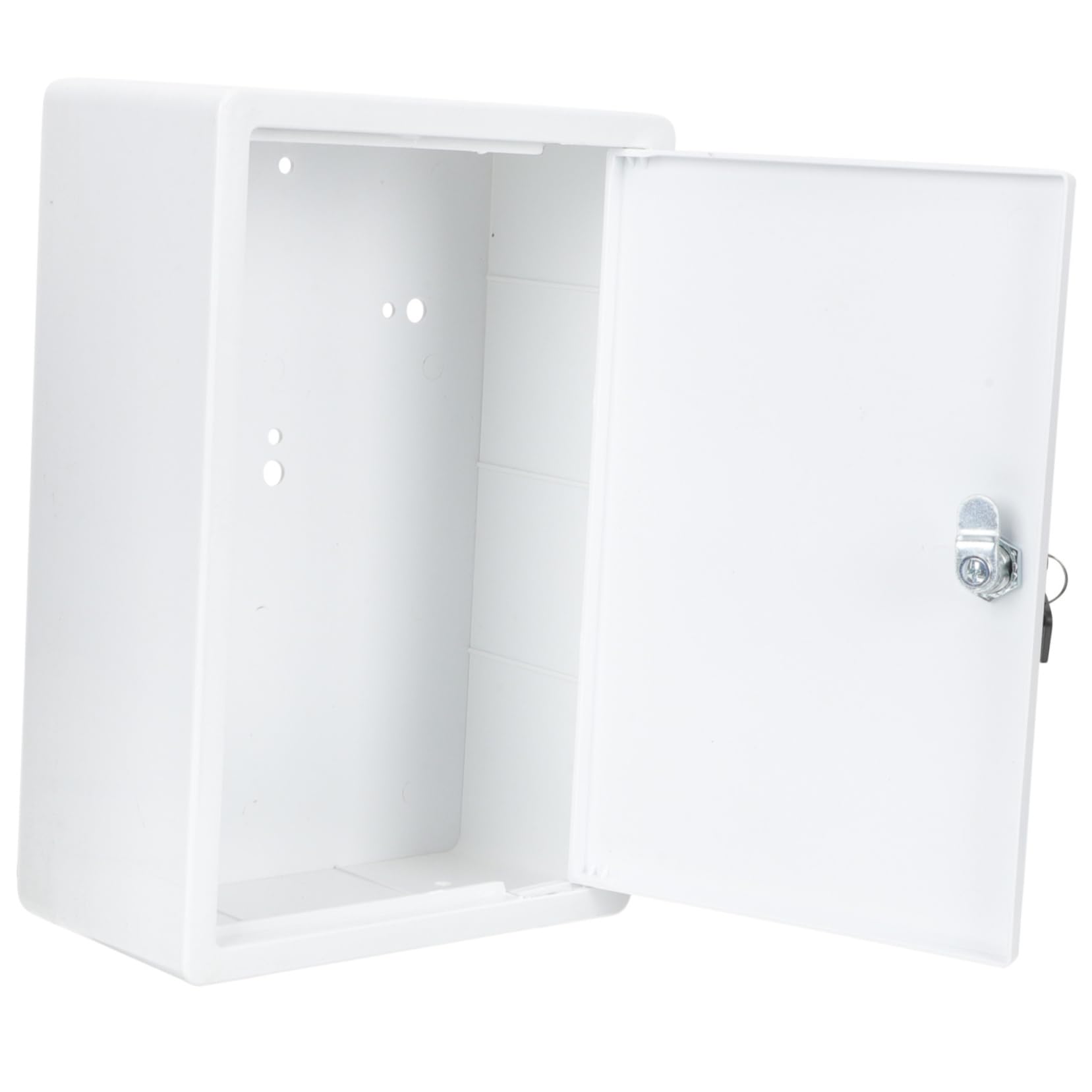 Boîte plastique verrouillable fixation murale rangement sécurisé lait maison