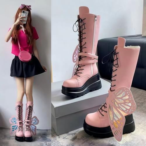 Image of Ulalaza Women Mary Jane Dress Pumps Lolita Shoes Cute Platform Gothic Double Ankle Strap Round Toe Chunky Heel Uniform Pumps Shoes Perfect for School Party Business Work Dance Date Night Club