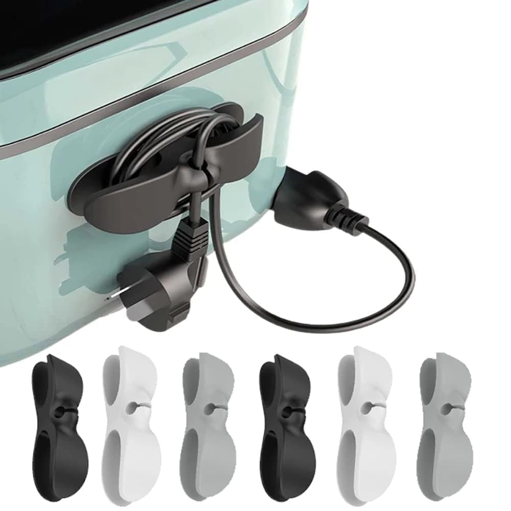 Silicone Cable Organizer Clips | Kitchen Appliance Cord Holder & Winder | Adhesive Cable Management Tool for Neat Wire Storage at Home & Kitchen(3 Pcs)-picture-32