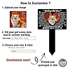 BfiGift Pet Grave Markers Personalized Outdoor Animal Grave Markers Cross Pet Memorial Plaque Garden Decor to Remember Your Dogs Yard Stake Grave Supplies Photo In Loving Memory Animal Cats Cross #1