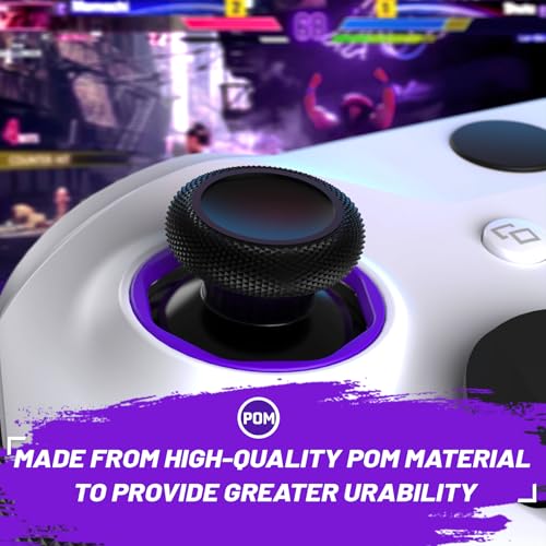 Image of Redesigned Replacement Octagonal Gated Sticks Accent Rings for Xbox Elite Series 2 Core, for Elite Series 2, for Xbox Elite, for eXtremeRate ASR Version Shell for Xbox Series X /S Controller - Purple